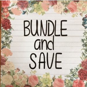 BUNDLE 3 or more items to SAVE 20%!!!